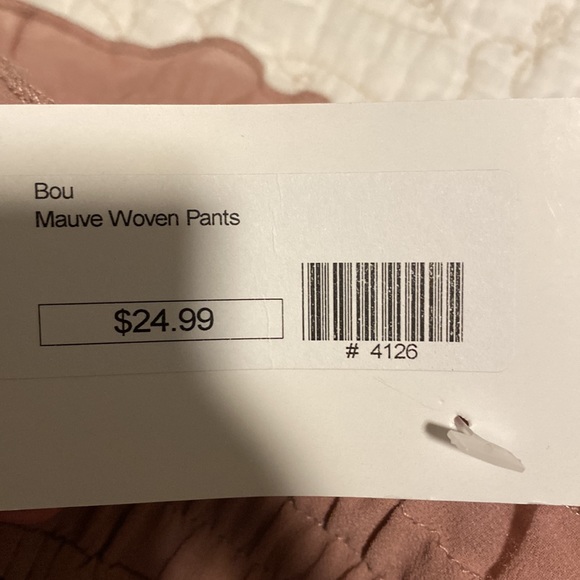 Wide leg pants, mauve - Picture 4 of 4